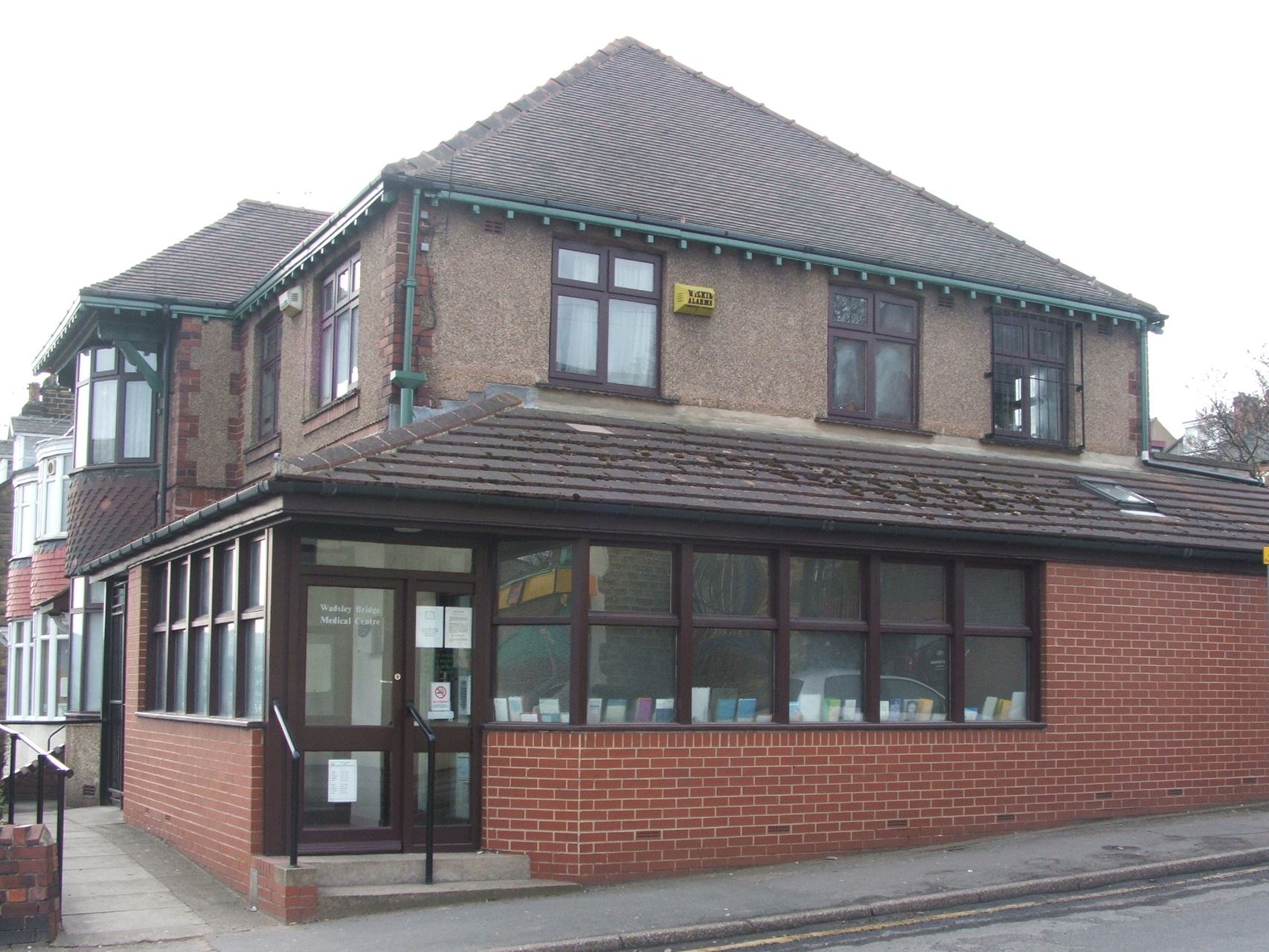 a brick building